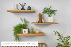 Thin Floating Shelf for Solid Walls - Bespoke