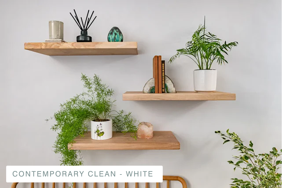 Thin Floating Shelf for Solid Walls - Bespoke