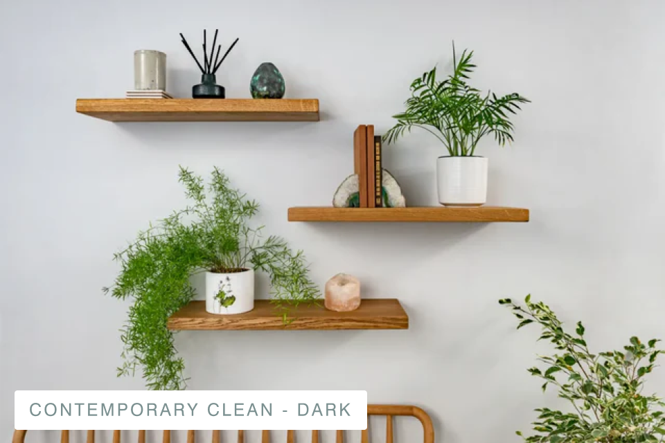 Thin Floating Shelf for Solid Walls - Bespoke