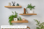 Thin Floating Shelf for Solid Walls - Bespoke