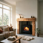 Rustic Natural Oak Fireplace Surround - view 3