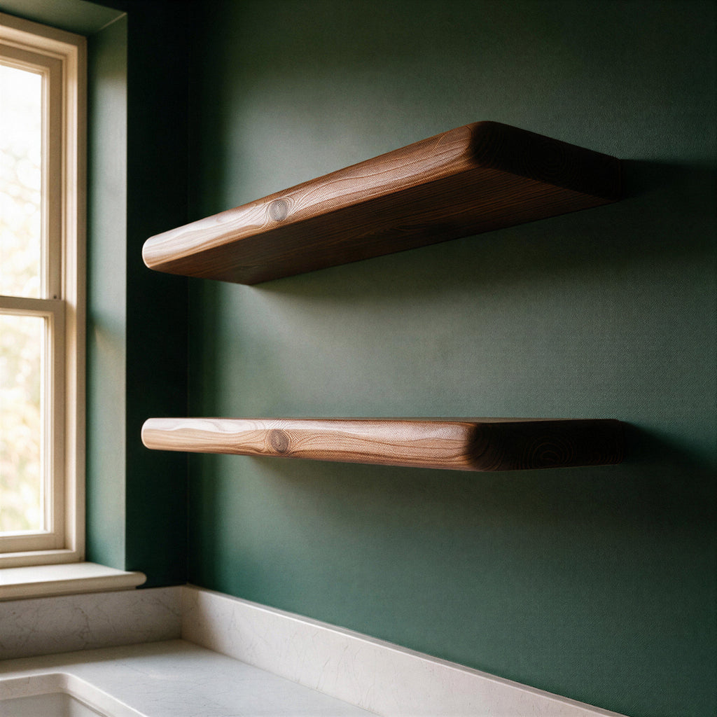 Farmhouse Dark Pine Floating Shelf - view 1