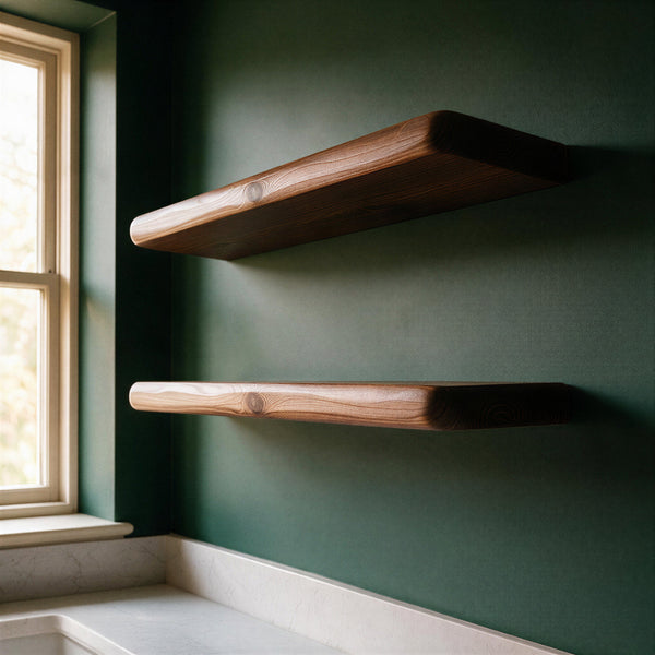 Farmhouse Dark Pine Floating Shelf - view 1