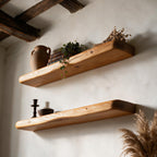 Rustic Style Warm Pine Floating Shelf