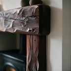 Rustic Dark Oak Fireplace Surround - view 2