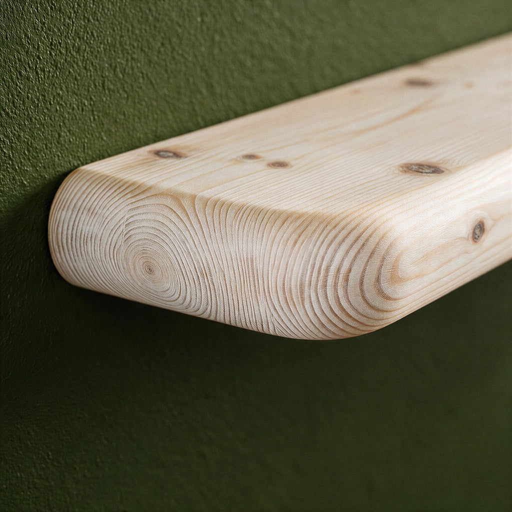 Farmhouse White Pine Floating Shelf - view 4