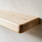 Country Cottage Style Natural Pine Floating Shelf