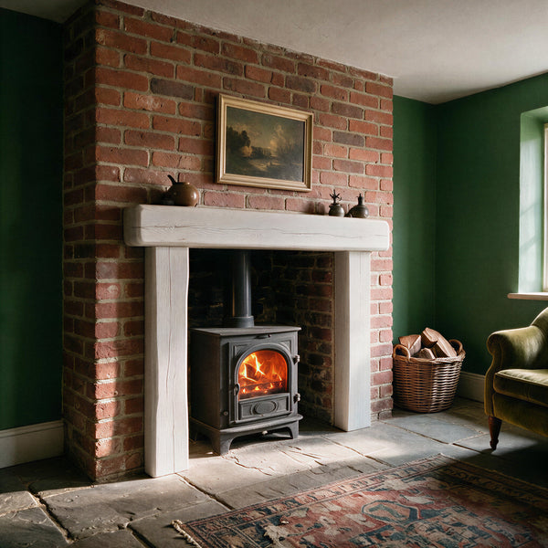 Farmhouse Limed Oak Fireplace Surround - view 1
