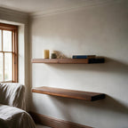 Country Cottage Style Dark Pine Floating Shelf
