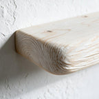 Rustic Style White Pine Floating Shelf