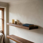 Country Cottage Style Dark Pine Floating Shelf