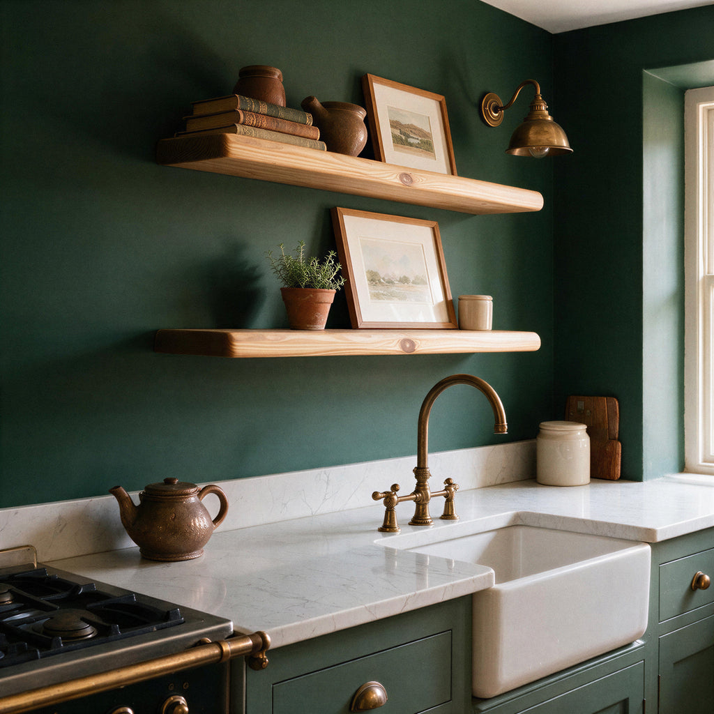 Farmhouse Natural Pine Floating Shelf - view 6