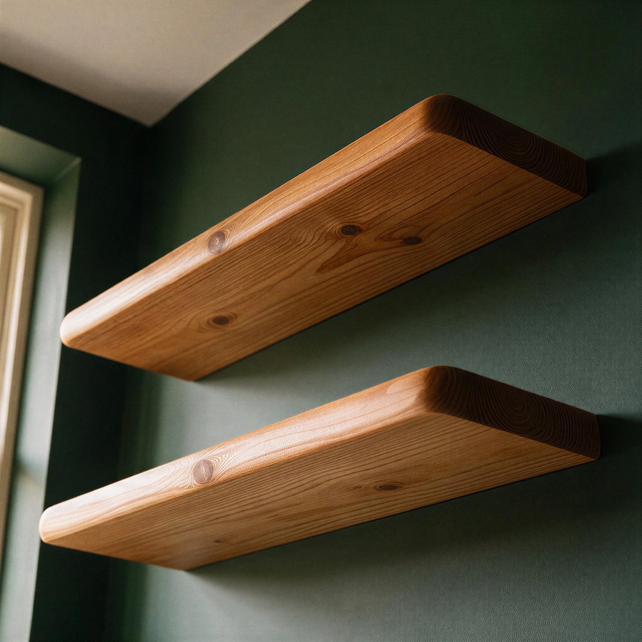 Farmhouse Warm Pine Floating Shelf - view 1