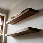 Country Cottage Style Dark Pine Floating Shelf