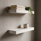 Contemporary Style White Pine Floating Shelf