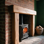 Farmhouse Warm Oak Fireplace Surround - view 2