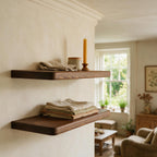 Country Cottage Style Dark Pine Floating Shelf