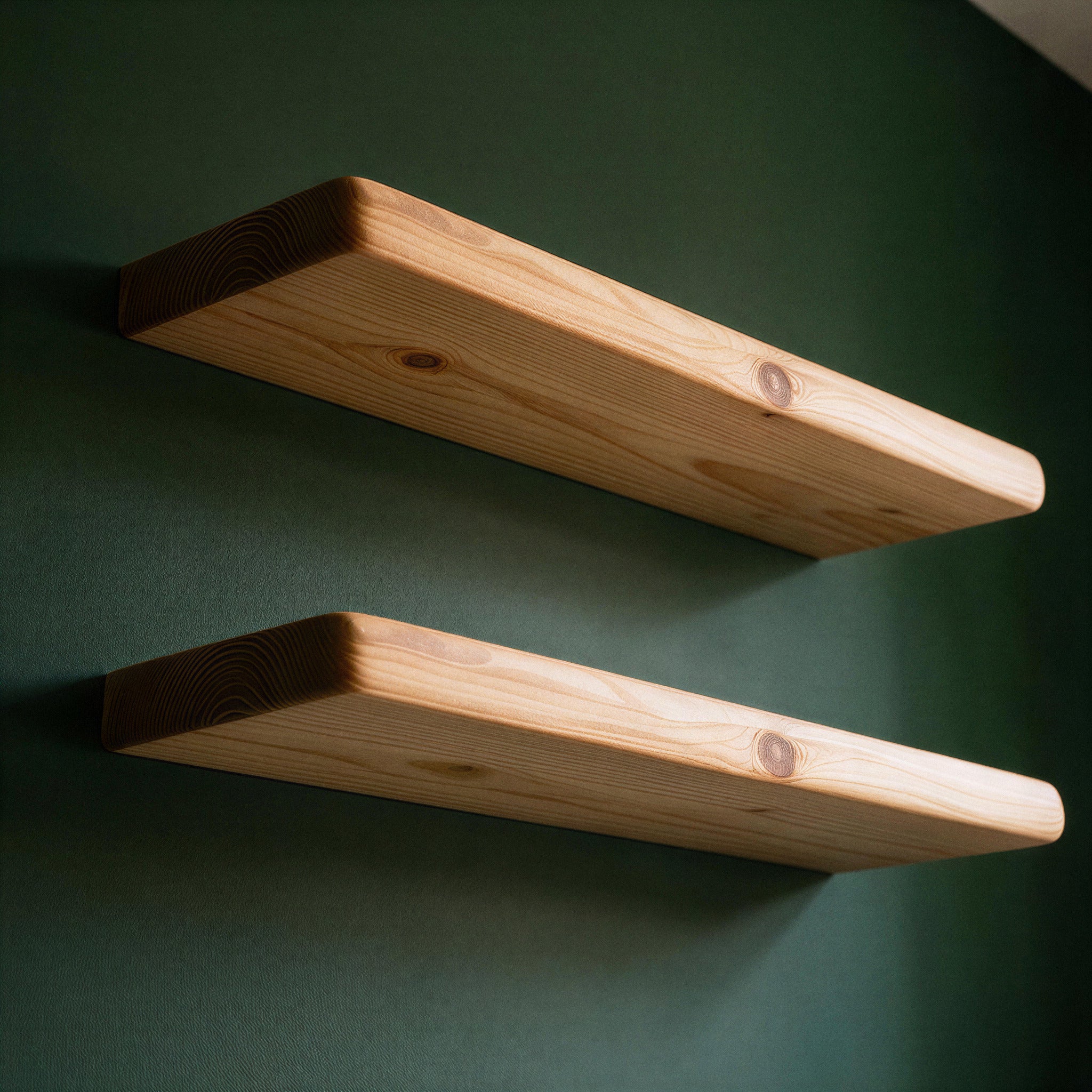Farmhouse Natural Pine Floating Shelf - view 1