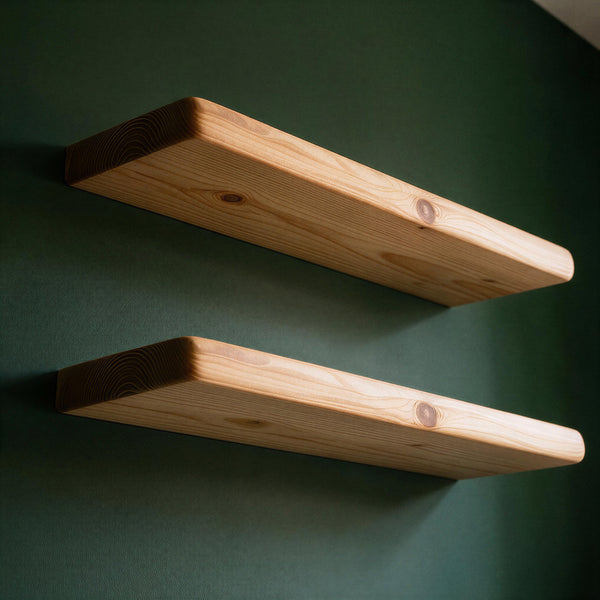 Farmhouse Natural Pine Floating Shelf - view 1