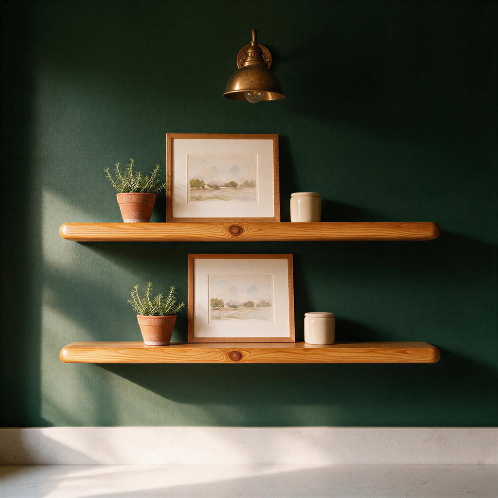 Farmhouse Warm Pine Floating Shelf - view 2