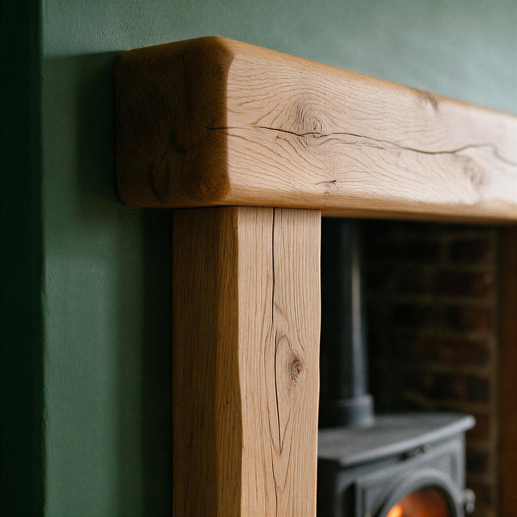 Farmhouse Natural Oak Fireplace Surround - view 4