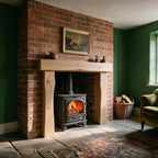 Farmhouse Natural Oak Fireplace Surround - view 1