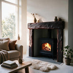 Rustic Dark Oak Fireplace Surround - view 3