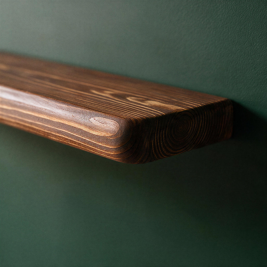 Farmhouse Dark Pine Floating Shelf - view 4