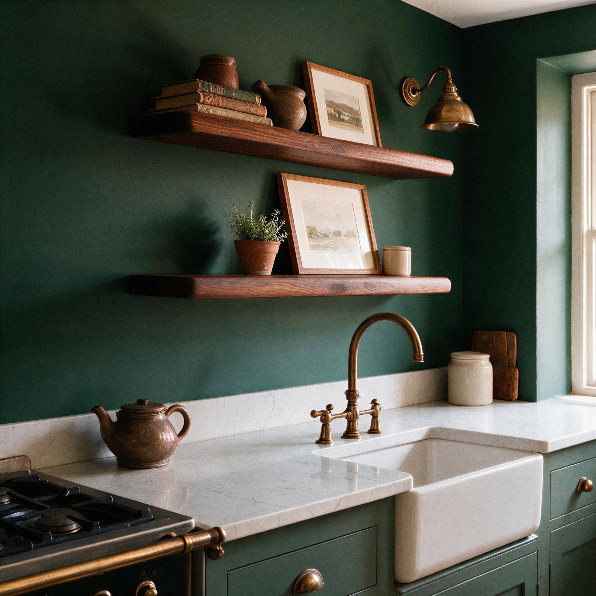 Farmhouse Dark Pine Floating Shelf - view 6