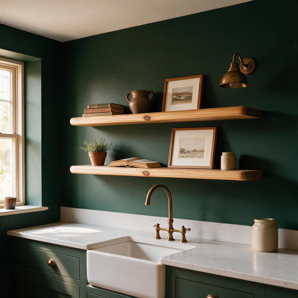 Farmhouse Warm Pine Floating Shelf - view 6
