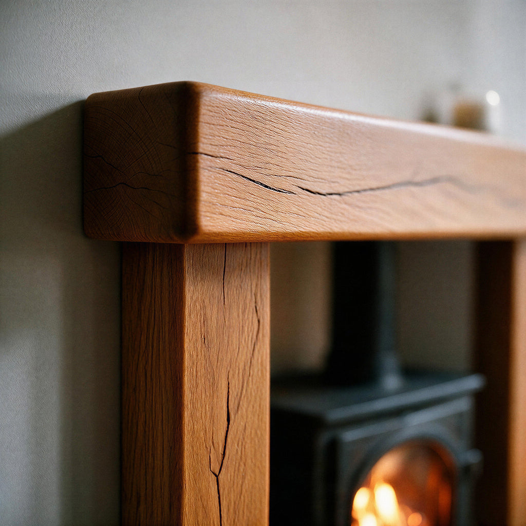 Country Cottage Warm Oak Fireplace Surround - view 4
