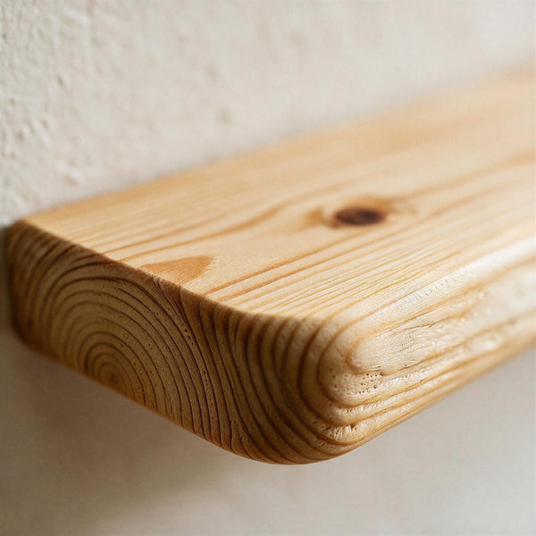 Rustic Style Natural Pine Floating Shelf