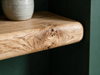 Farmhouse Style Natural Oak Alcove Shelves