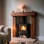 Country Cottage Dark Oak Fireplace Surround - hero close