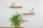 Farmhouse warm air-dried oak shelves