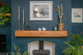 Farmhouse Style Dark Oak Fireplace Beam