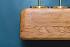 Farmhouse Style Dark Oak Fireplace Beam