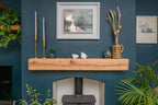 Farmhouse Style Natural Oak Fireplace Beam