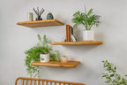 Thin Farmhouse – Warm Oak Shelves For Plasterboard Walls
