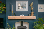 Farmhouse Style White Oak Fireplace Beam