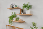 Thin Farmhouse – White Oak Shelves For Plasterboard Walls