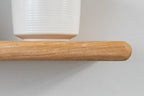 Thin Farmhouse – White Oak Shelves For Plasterboard Walls