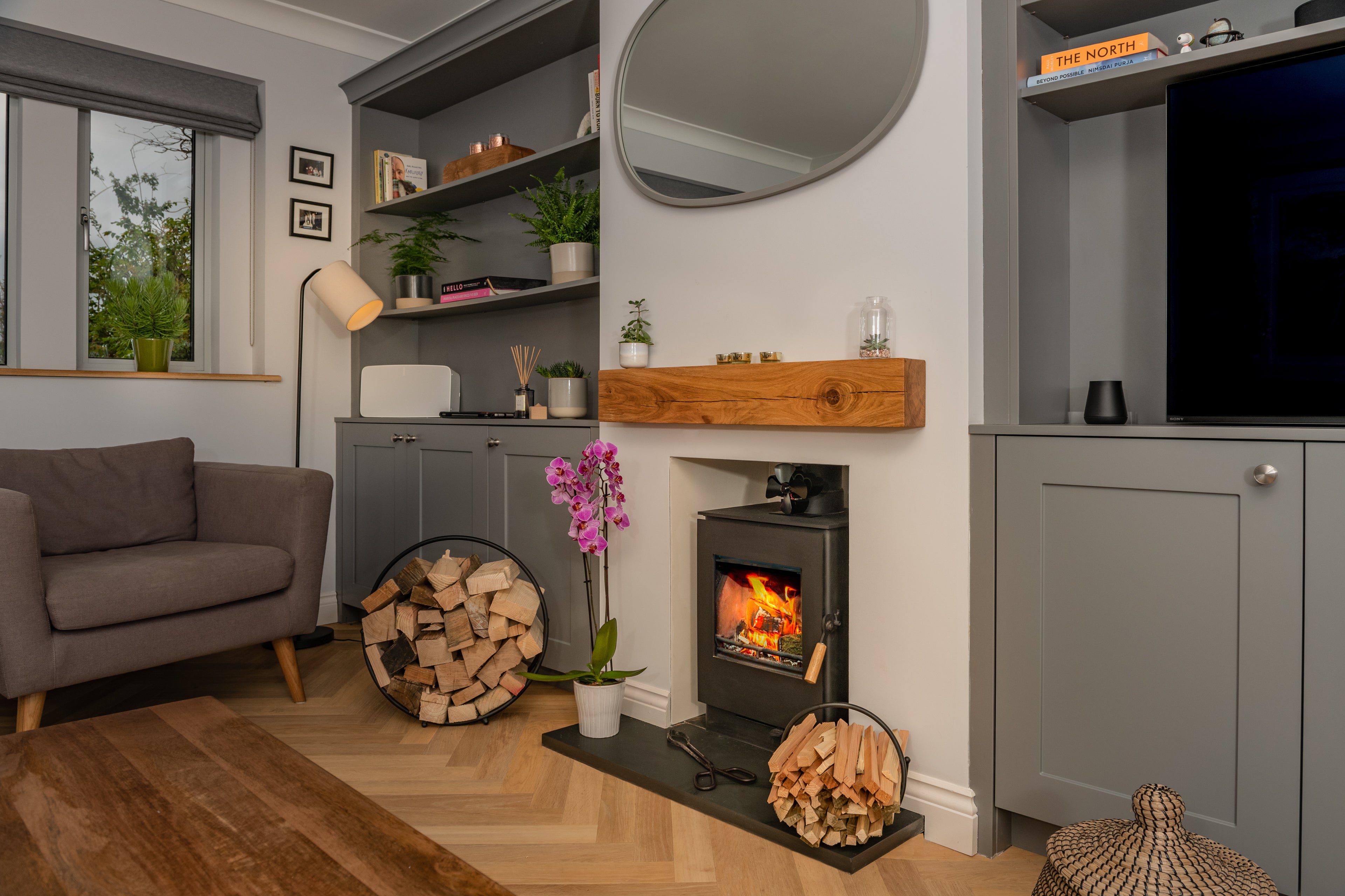 Modern Fireplace Beam