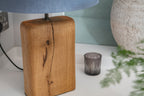 Oak Farmhouse Style Lamp (shade not included)