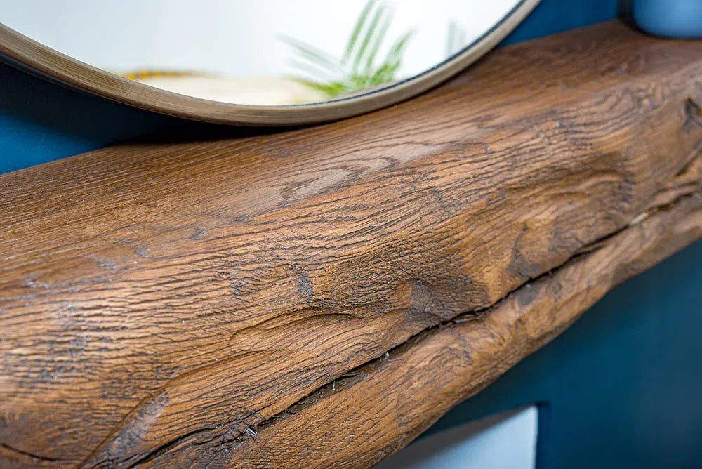 Rustic Style Dark Oak Fireplace Surround
