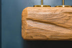Rustic Style Warm Oak Fireplace Surround