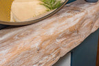Rustic Style White Oak Fireplace Surround