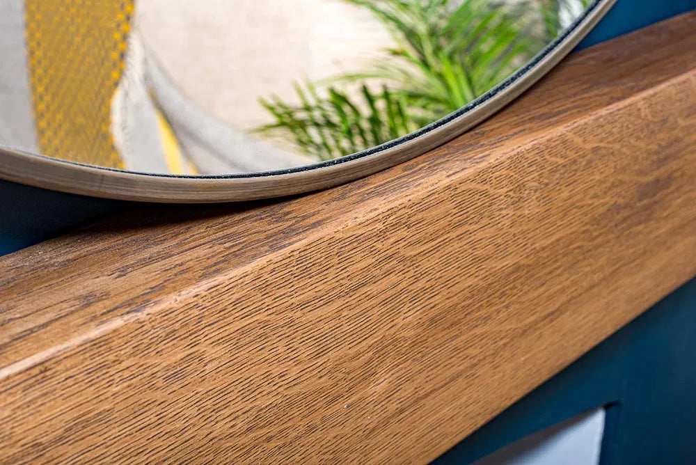 Contemporary Style Dark Oak Fireplace Surround