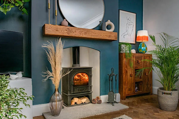 The Country Cottage Dark Oak Fireplace Beam For Plasterboard Walls