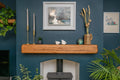 The Farmhouse Dark Oak Fireplace Beam For Plasterboard Walls